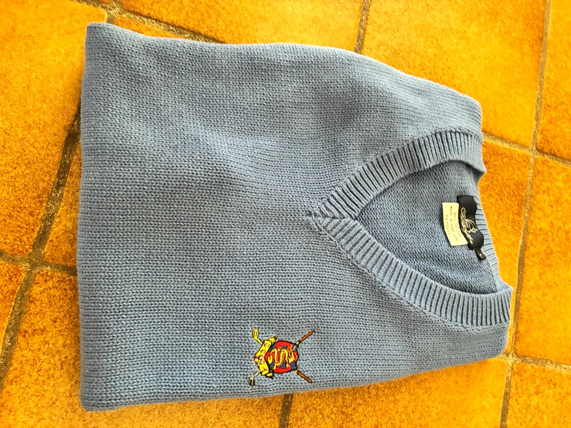 Light Blue V-Neck Sweater Vest