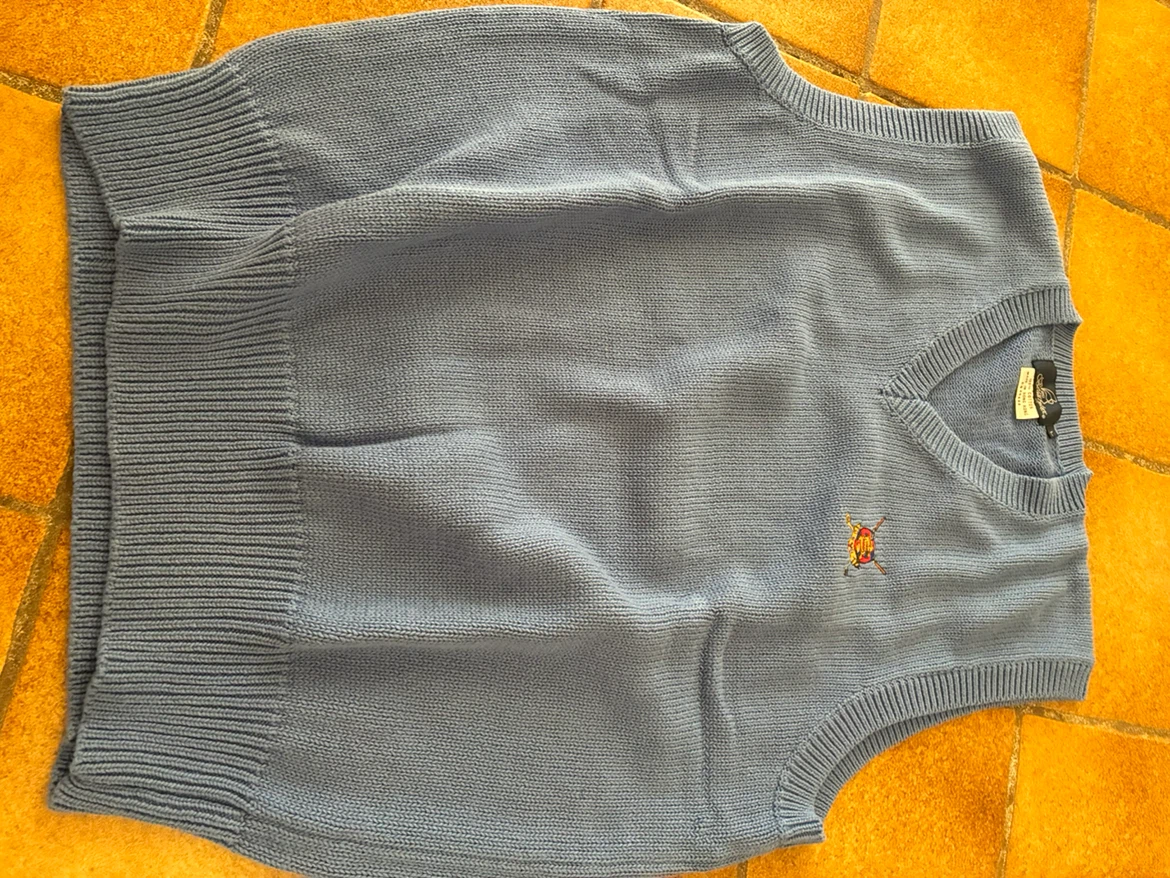Light Blue V-Neck Sweater Vest - photo 2