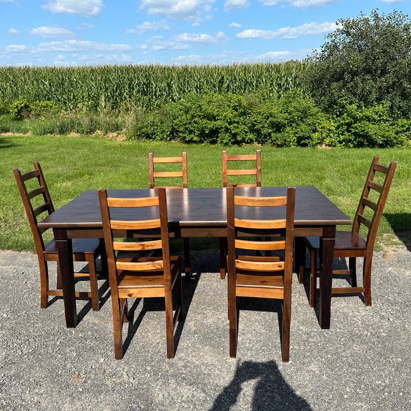Vintage IKEA MARKÖR Solid Pine Dining Set (CAN DELIVER) - photo 2