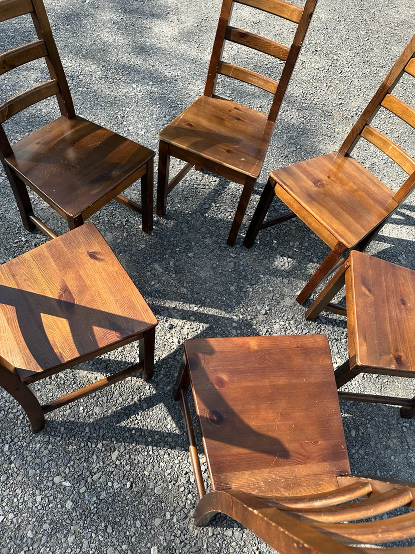 Vintage IKEA MARKÖR Solid Pine Dining Set (CAN DELIVER) - photo 4
