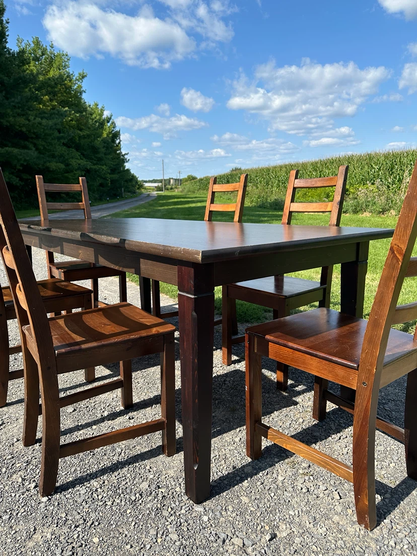 Vintage IKEA MARKÖR Solid Pine Dining Set (CAN DELIVER) - photo 5