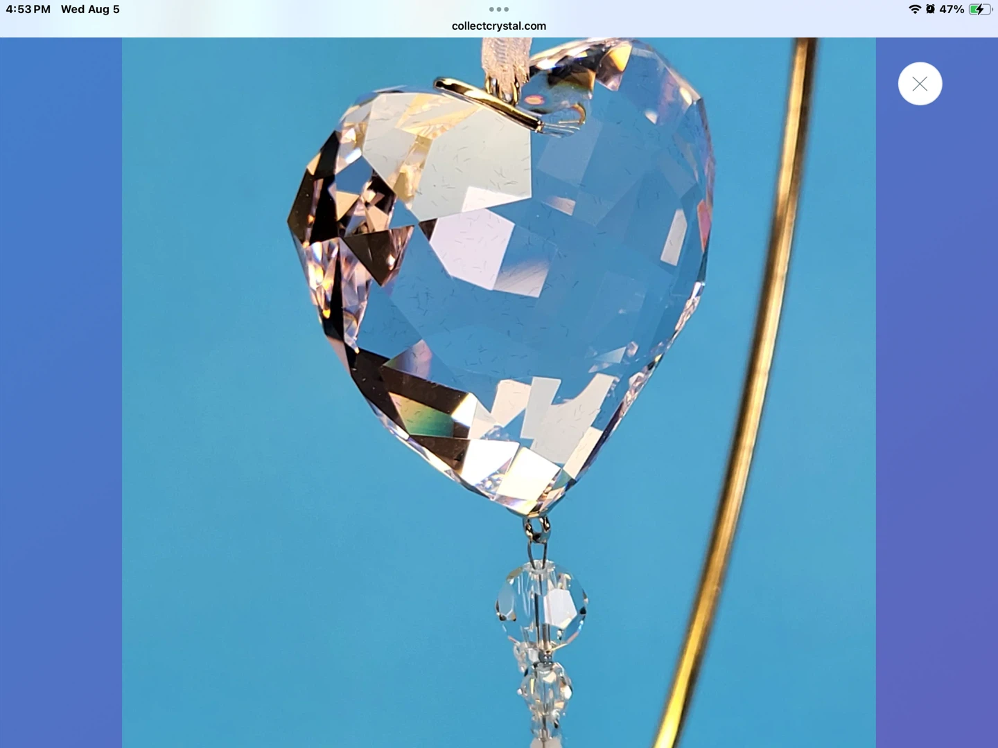 Swarovski Disney Mickey Mouse Heart Ornament 2008 - photo 2