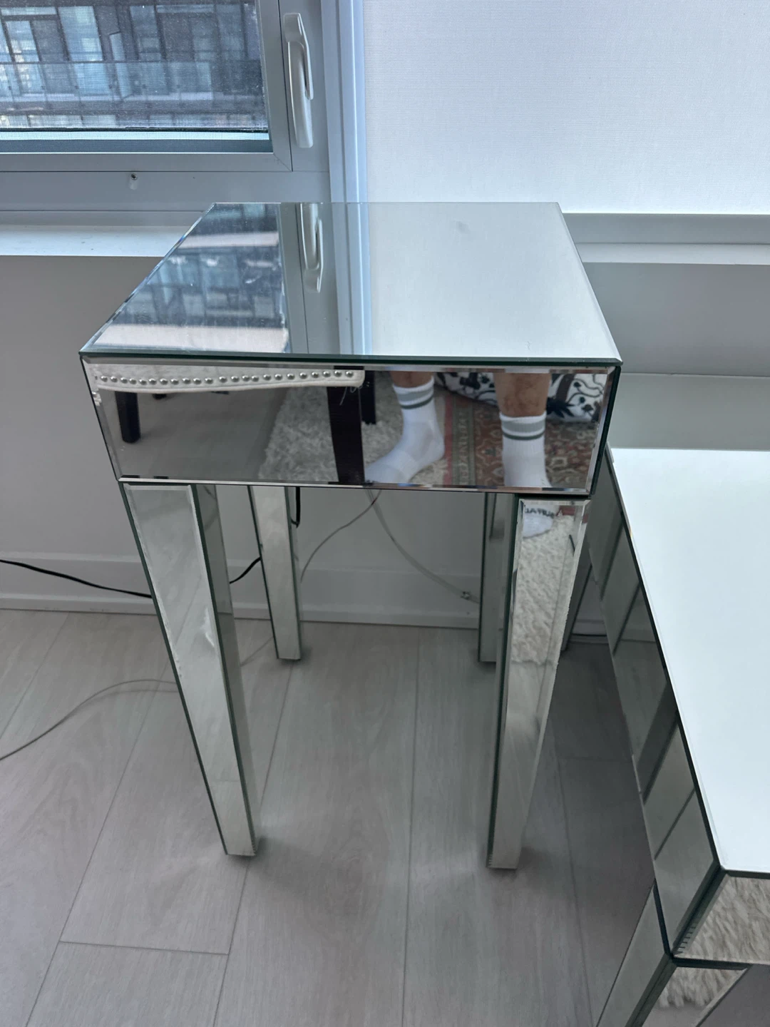 Mirrored Coffee Table and End Tables Set - photo 2