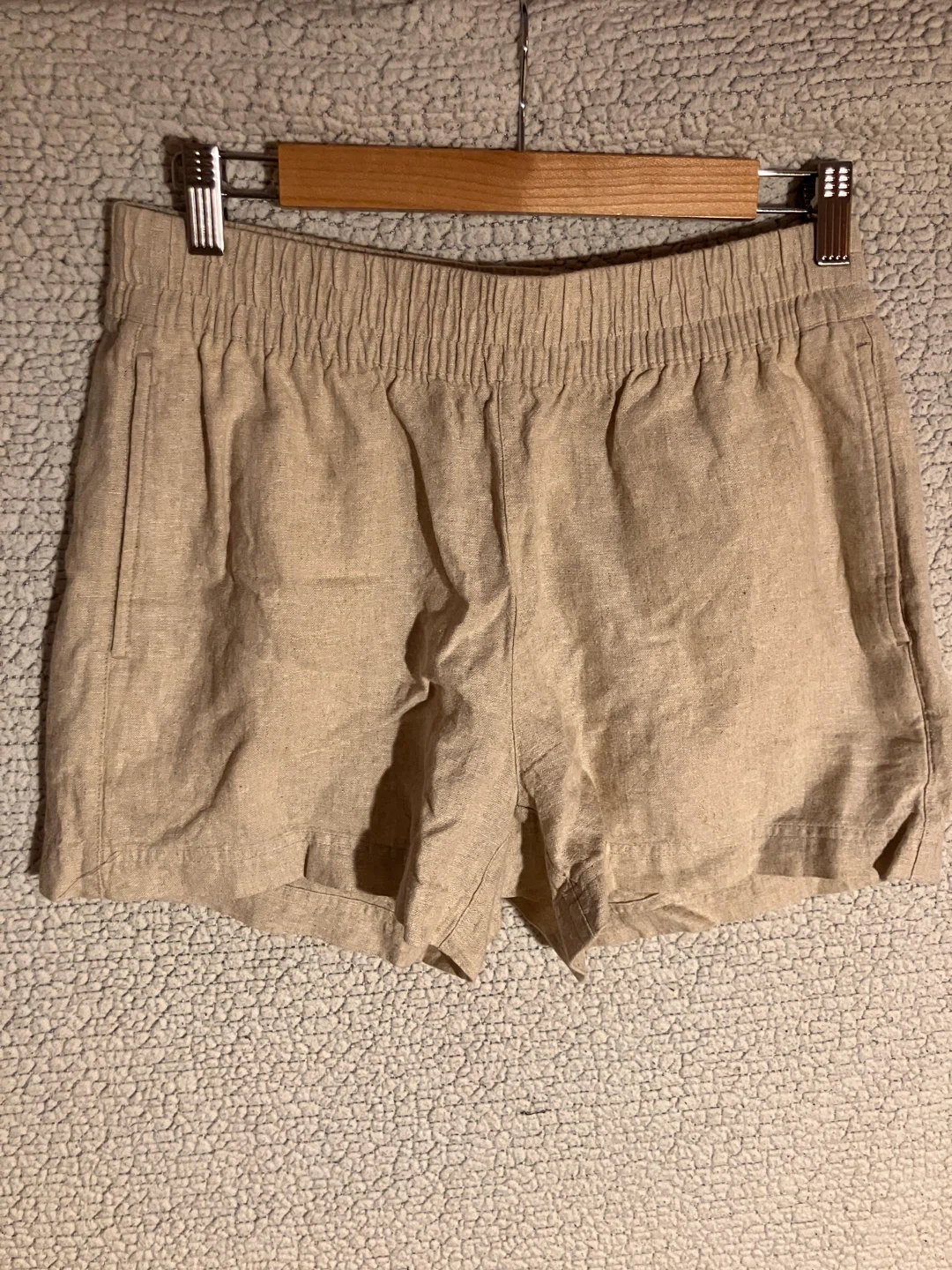 Old Navy Beige Linen Blend Shorts Size S