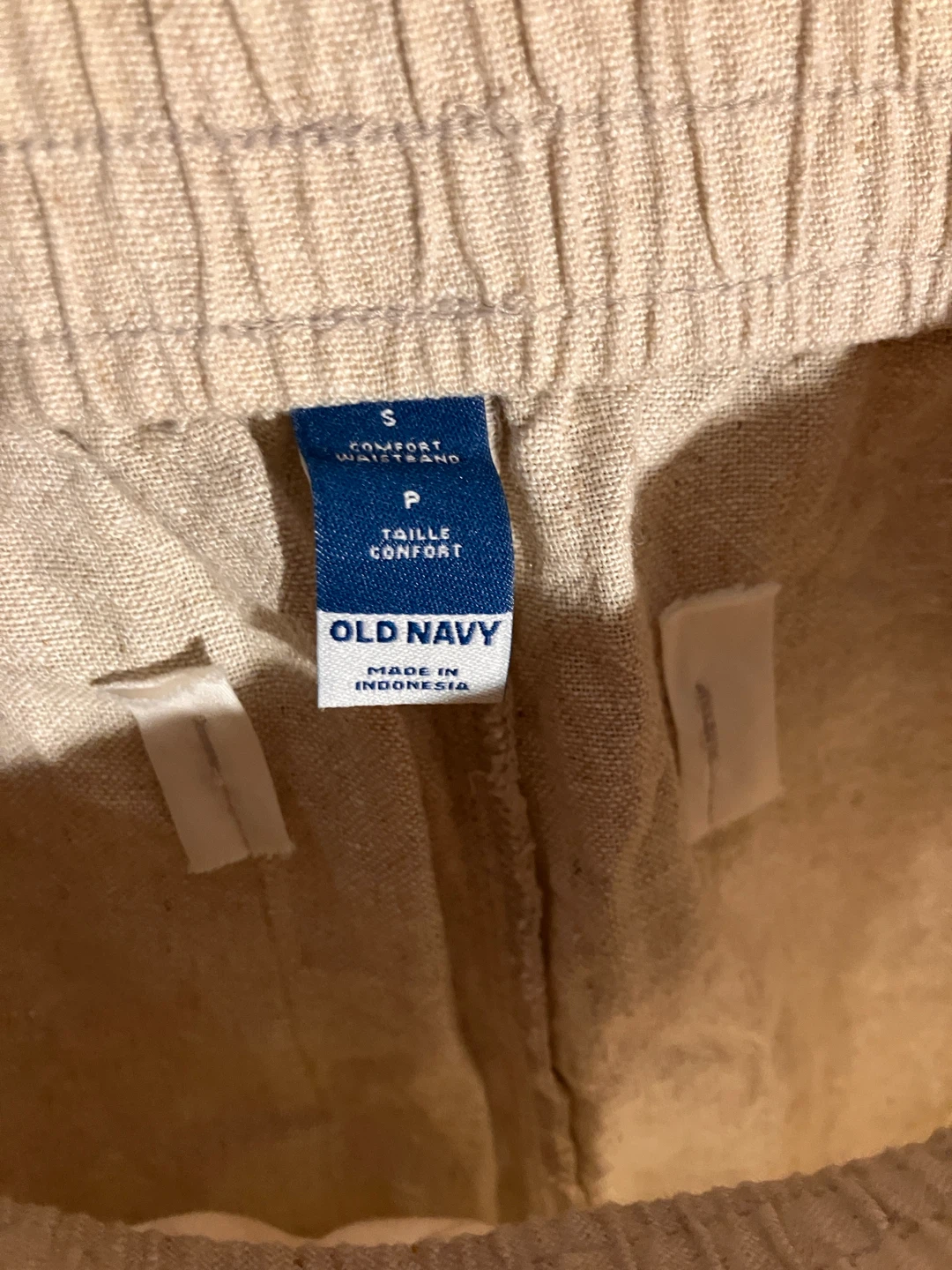 Old Navy Beige Linen Blend Shorts Size S - photo 2