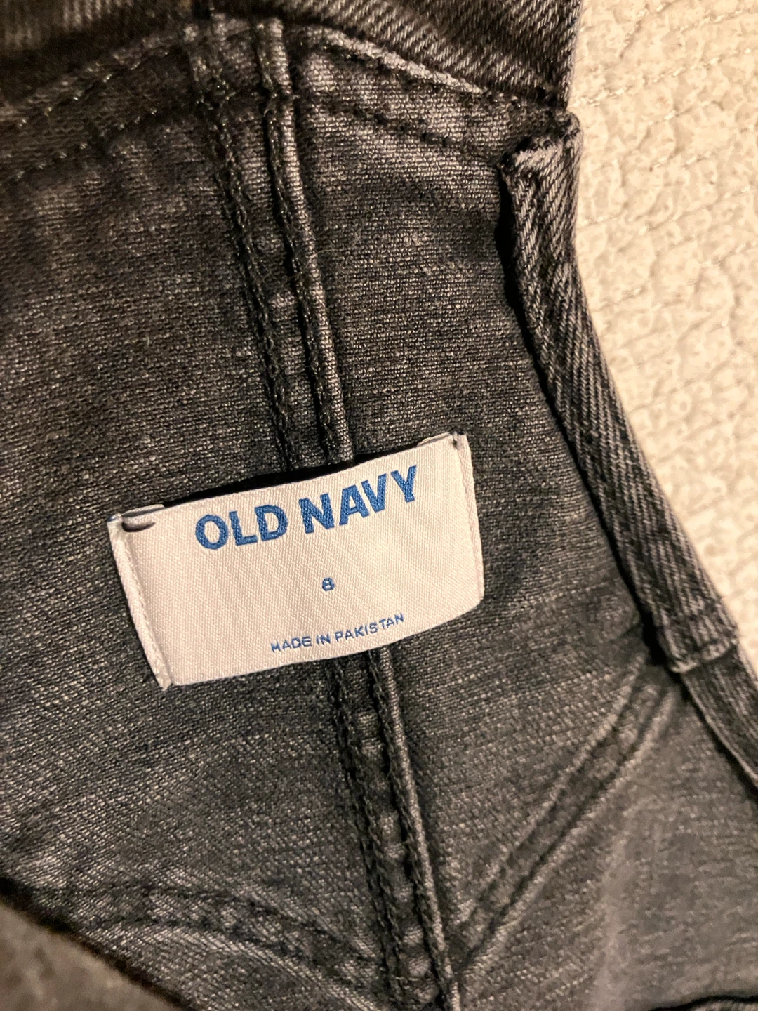 Old Navy Black Denim Short Overalls - photo 2