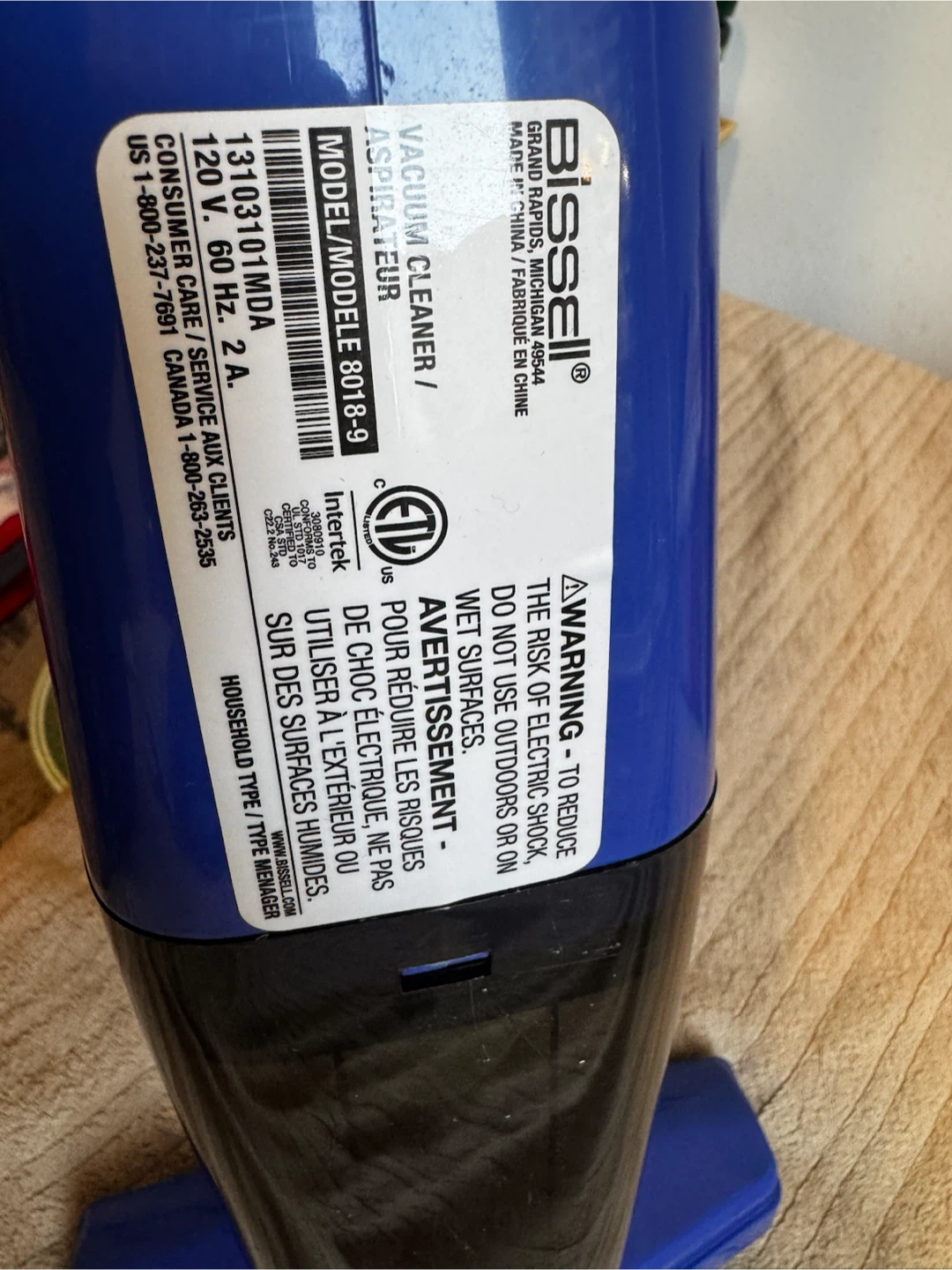 Bissell 3-in-1 VAC Vacuum Cleaner - Blue - photo 3