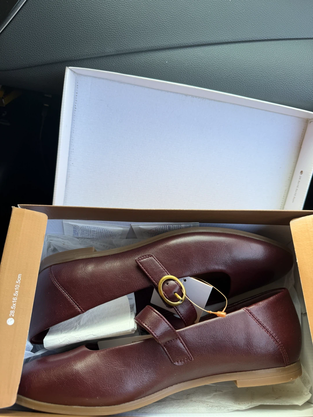 Denver Hayes Mary Jane Flats - Burgundy