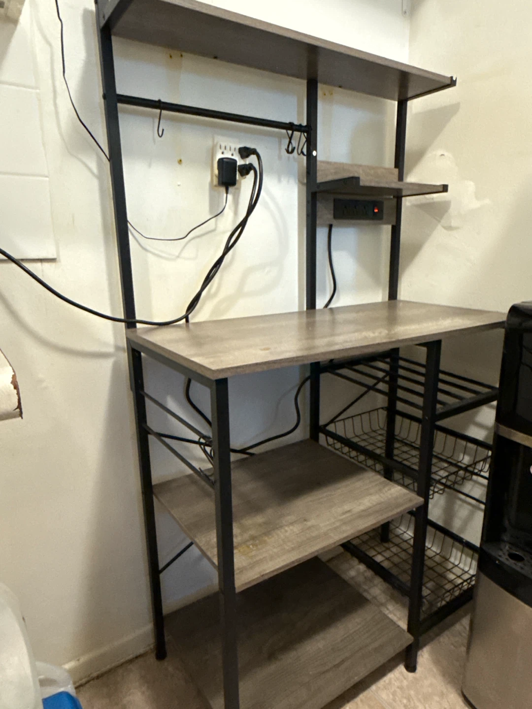 Kitchen Baker's Rack with Shelves and Baskets