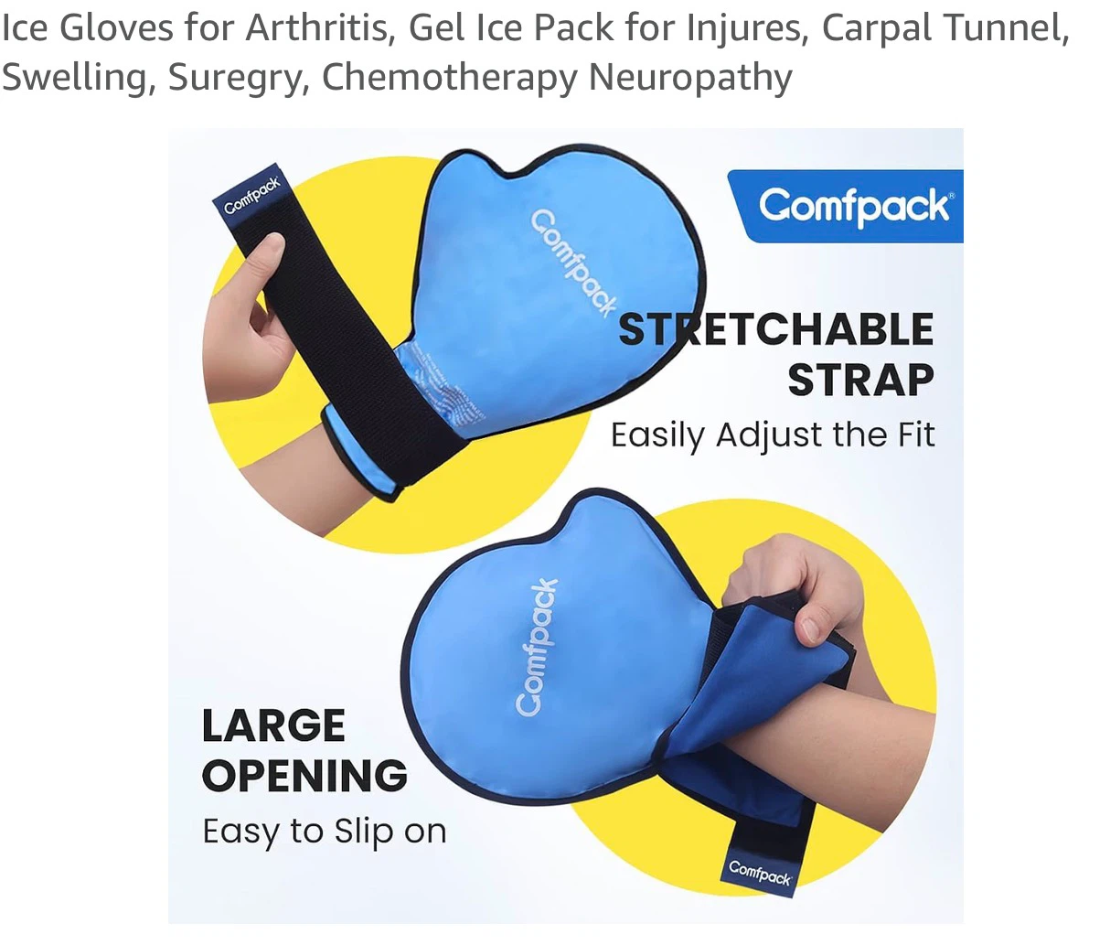 Comfpack therapy gloves - 1 pair (2pcs) - photo 3