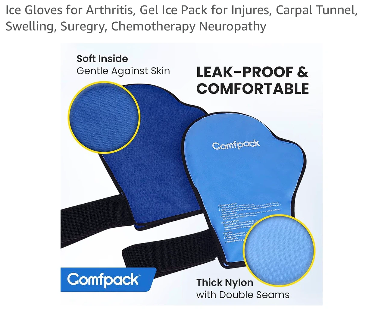 Comfpack therapy gloves - 1 pair (2pcs) - photo 4