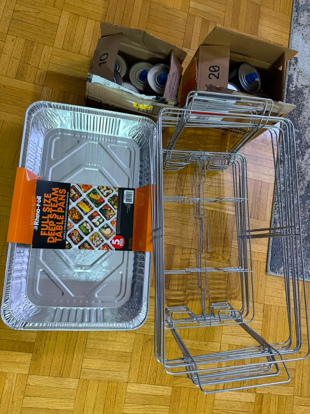 PRO-KITCHEN Full Size Wire Rack with Chafing Dish & Fuel