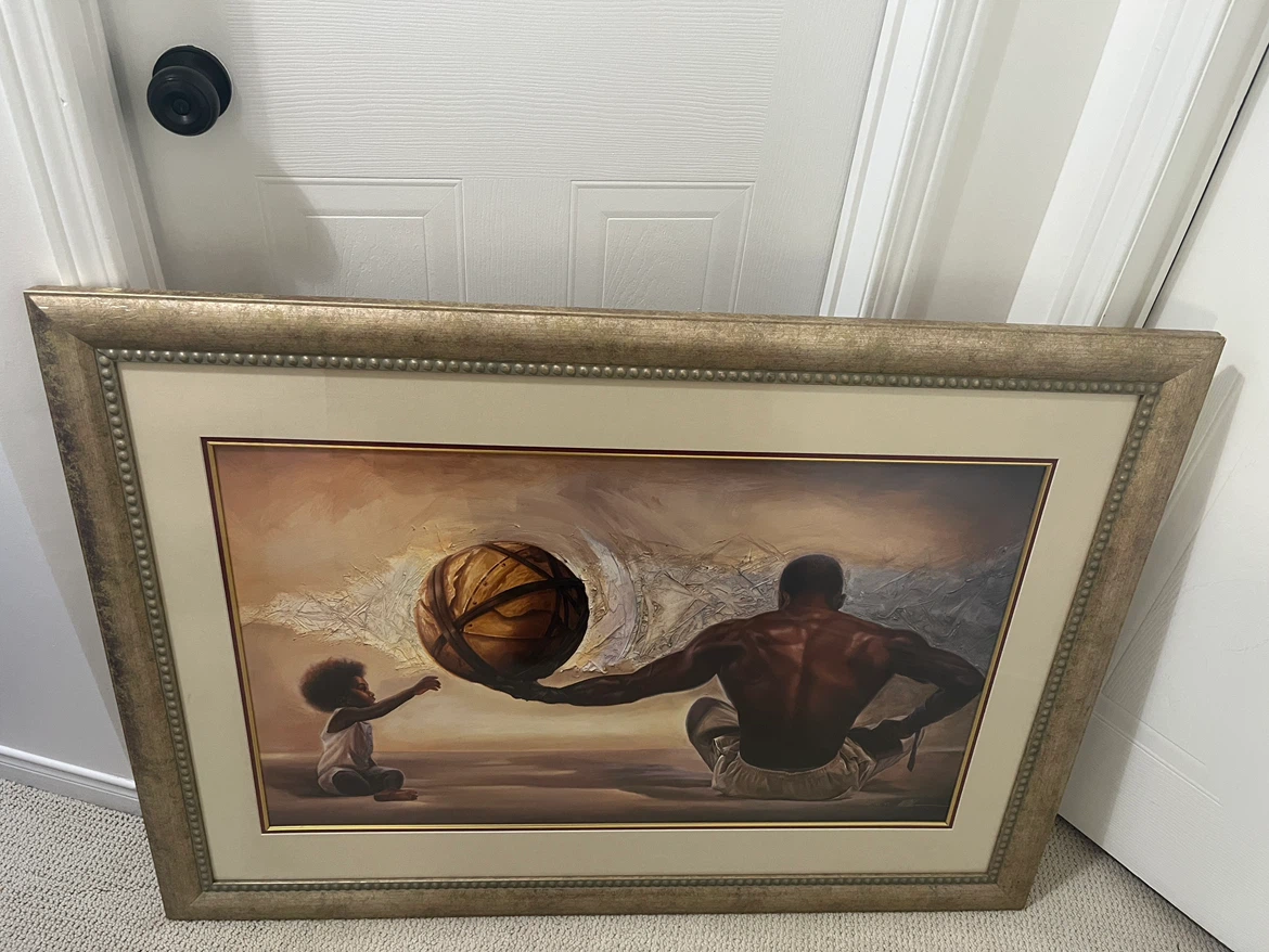Framed Art Print - Father and Child