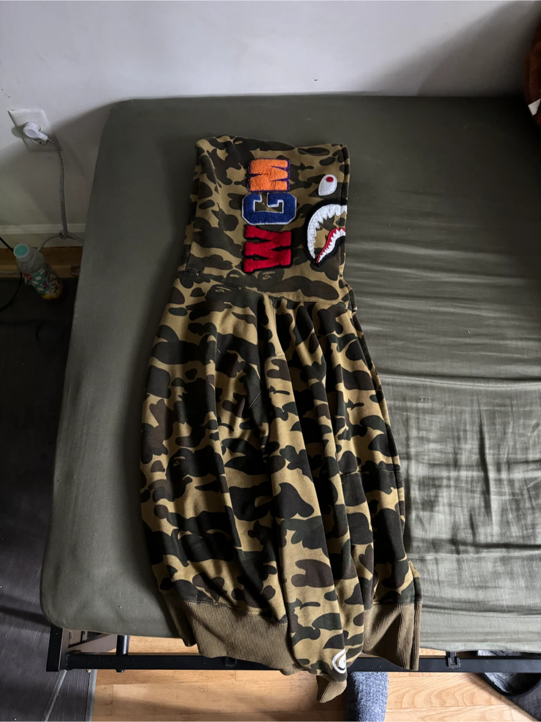 BAPE Full Zip Hoodie Camo Shark