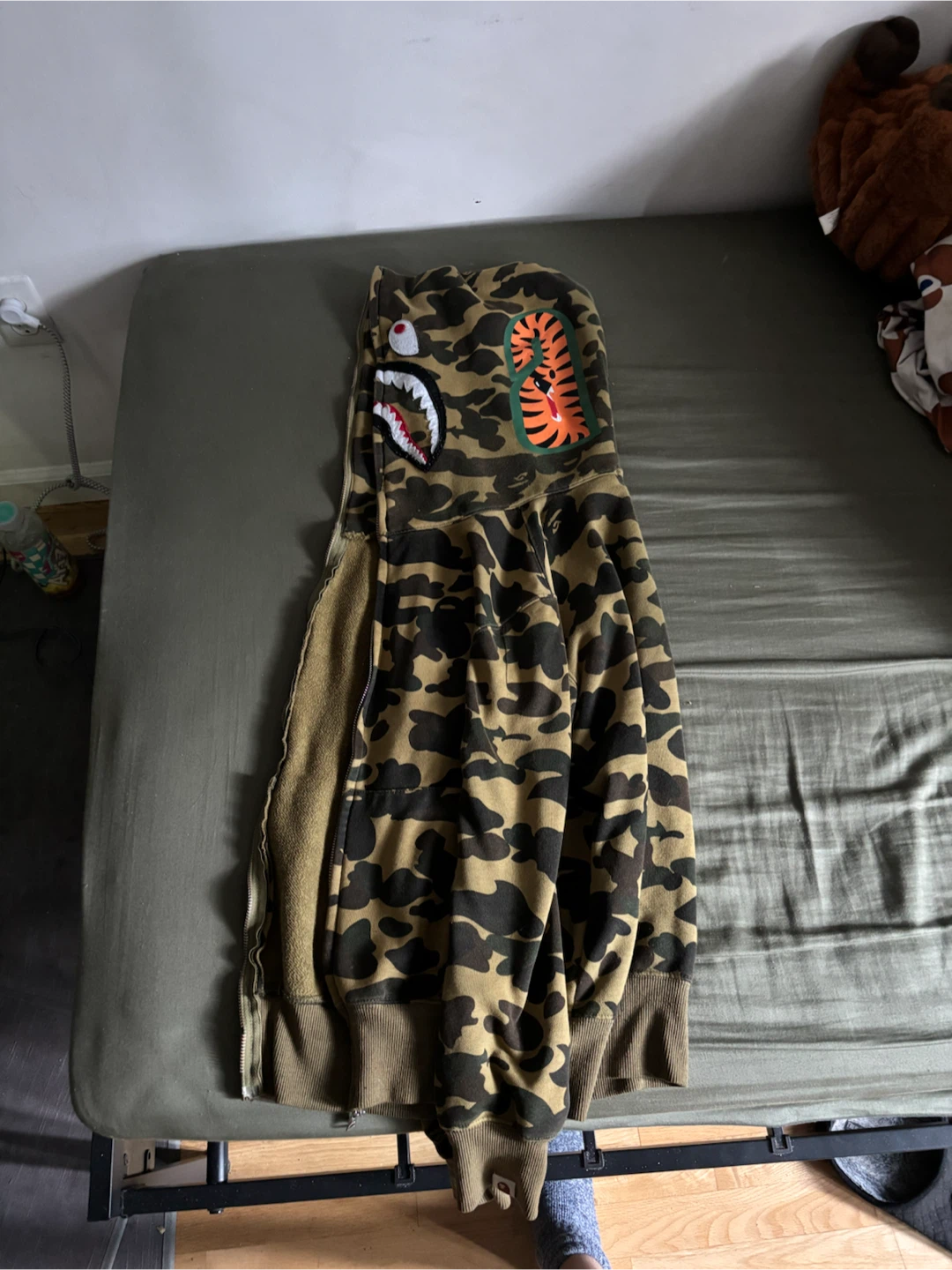 BAPE Full Zip Hoodie Camo Shark - photo 2