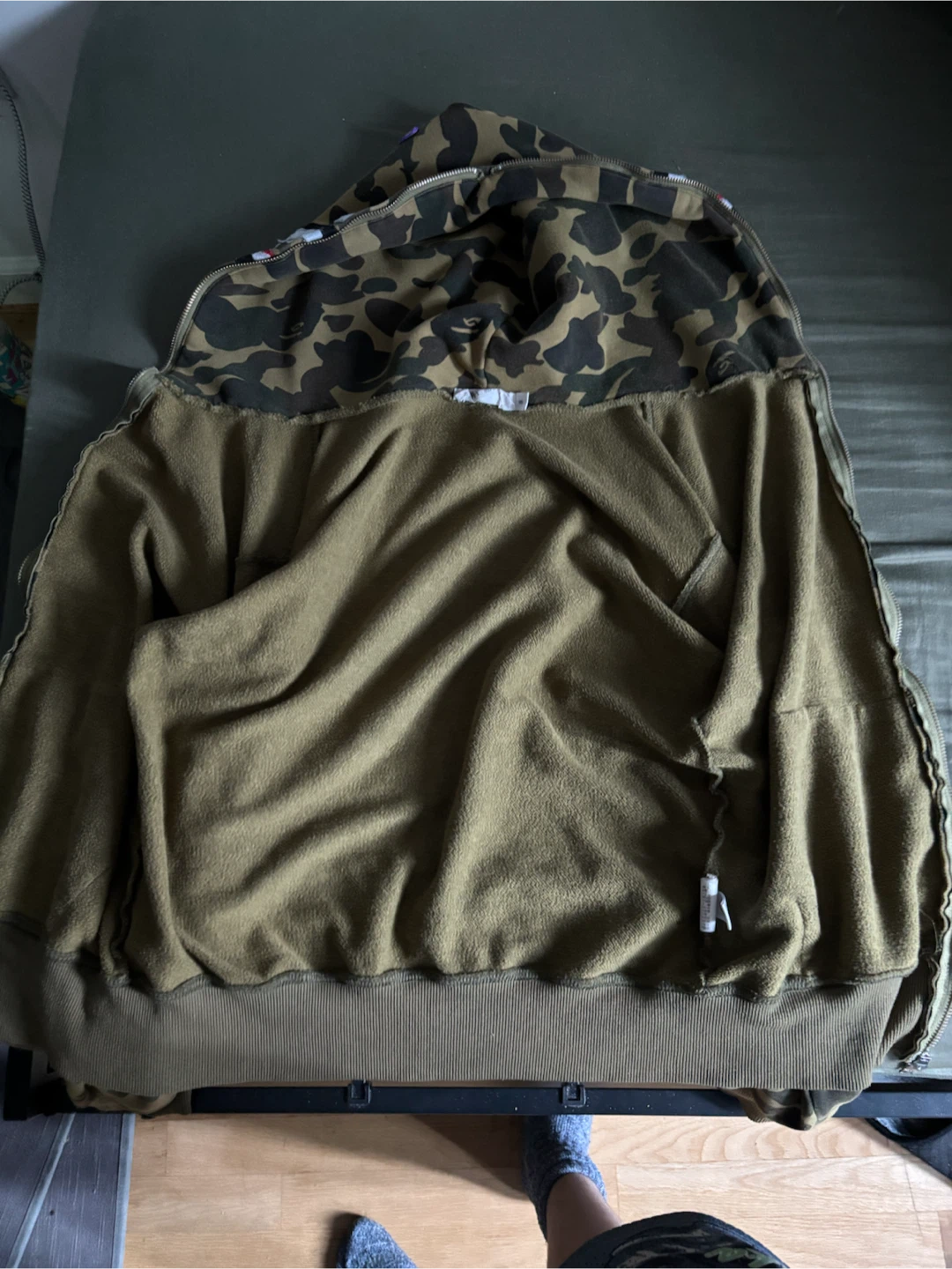 BAPE Full Zip Hoodie Camo Shark - photo 4