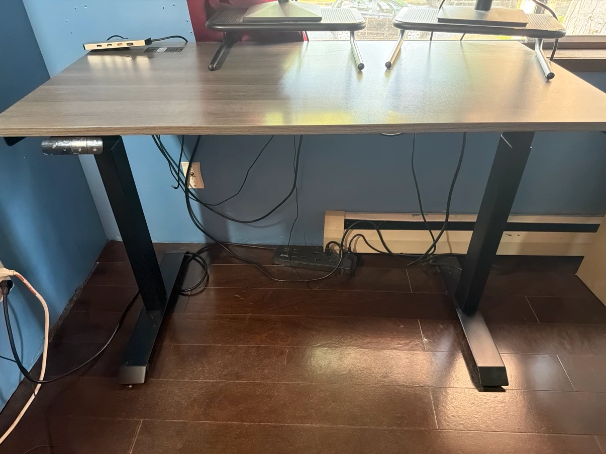 Adjustable Standing Desk with Power Outlet