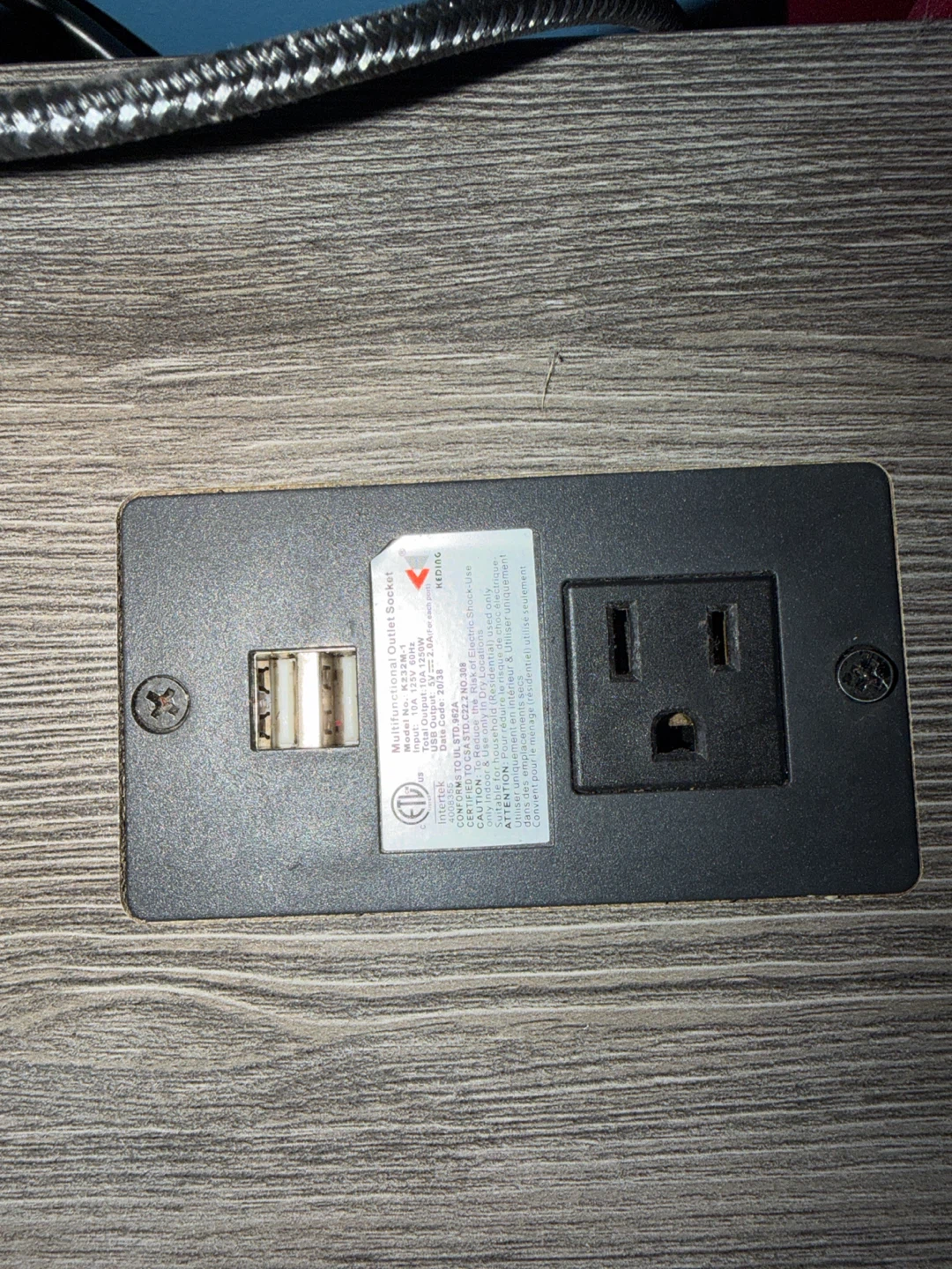 Adjustable Standing Desk with Power Outlet - photo 2