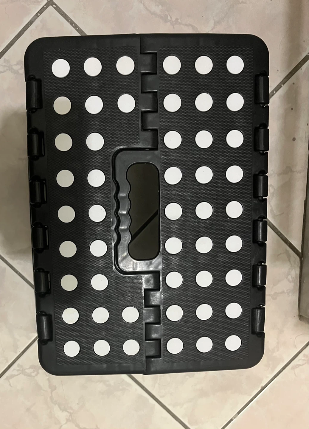 Black Folding Step Stool