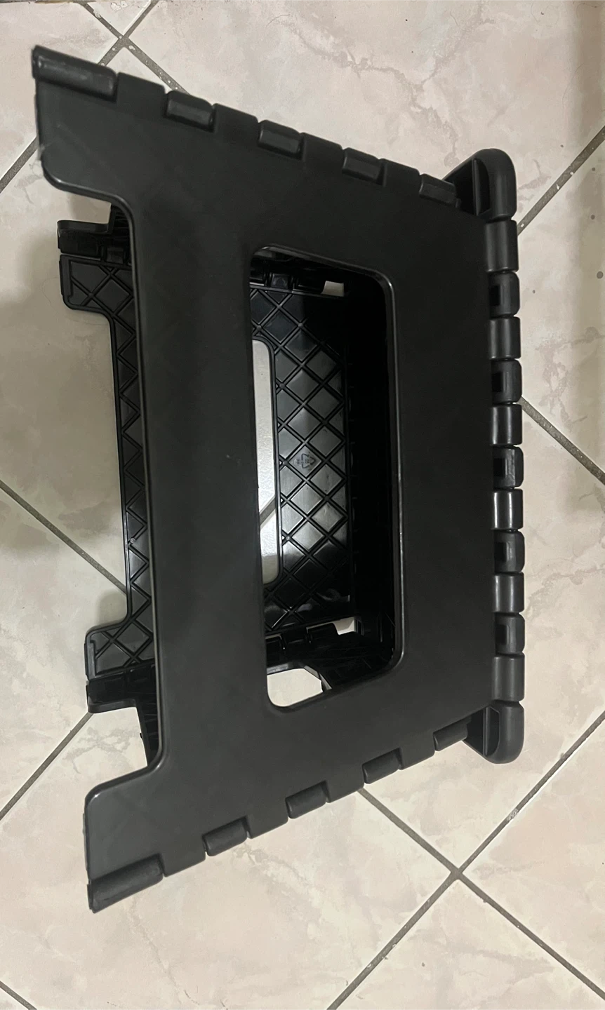 Black Folding Step Stool - photo 2