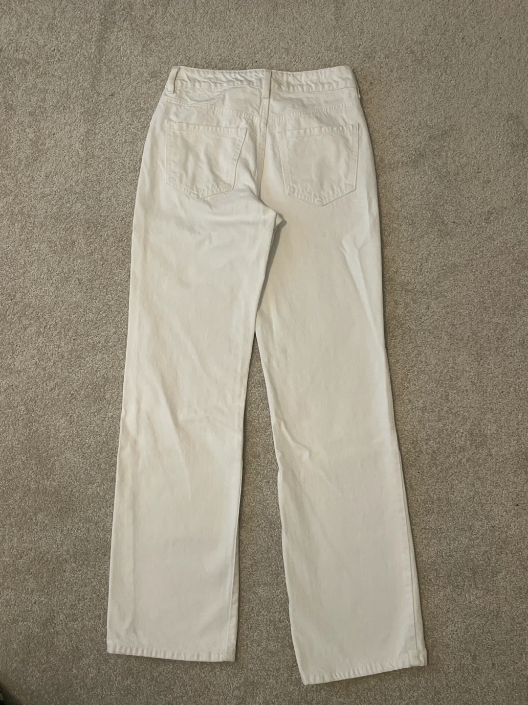 Garage White High-Waisted Straight Leg Jeans - photo 2