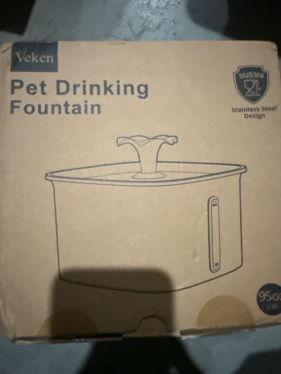 Veken Pet Drinking Fountain