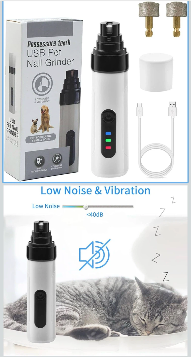 USB Pet Nail Grinder for Dogs and Cats
