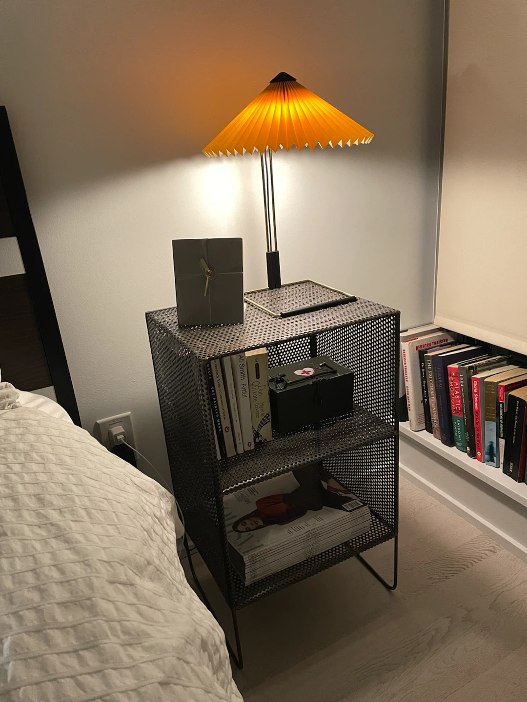 CB2 mesh side tables (pair)