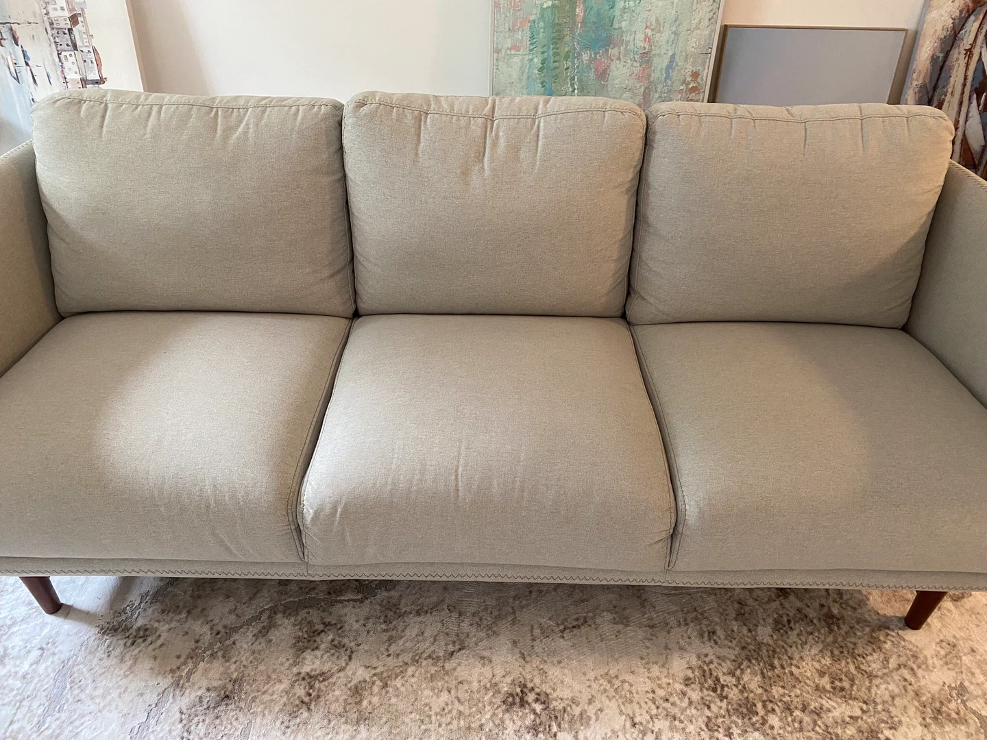 Immaculate Structube Aaron Grey Sofa - photo 4