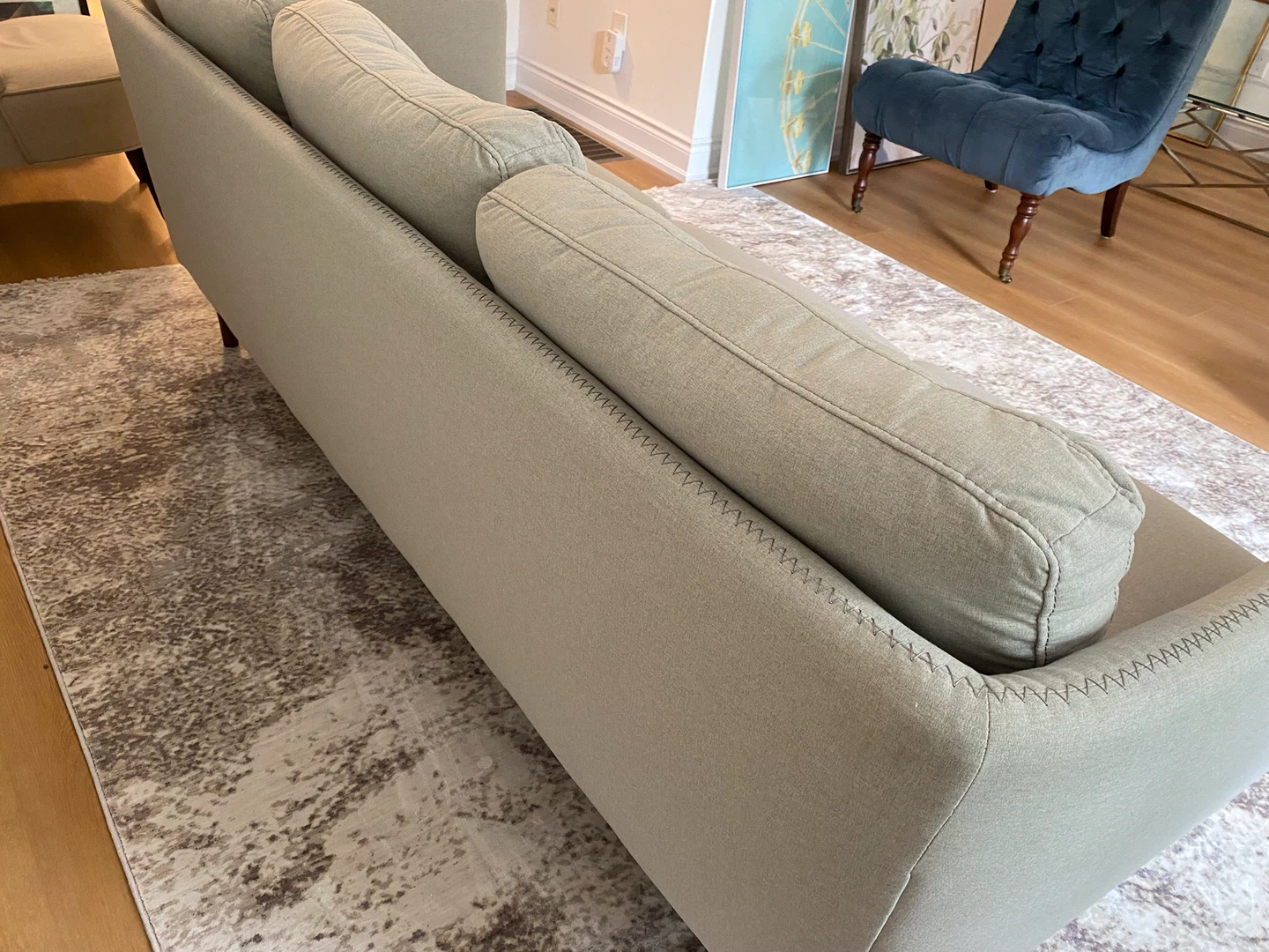 Immaculate Structube Aaron Grey Sofa - photo 5