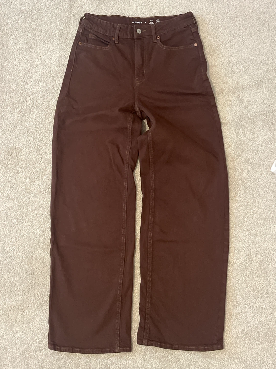 Old Navy Wide-Leg Pants - Brown Size 4