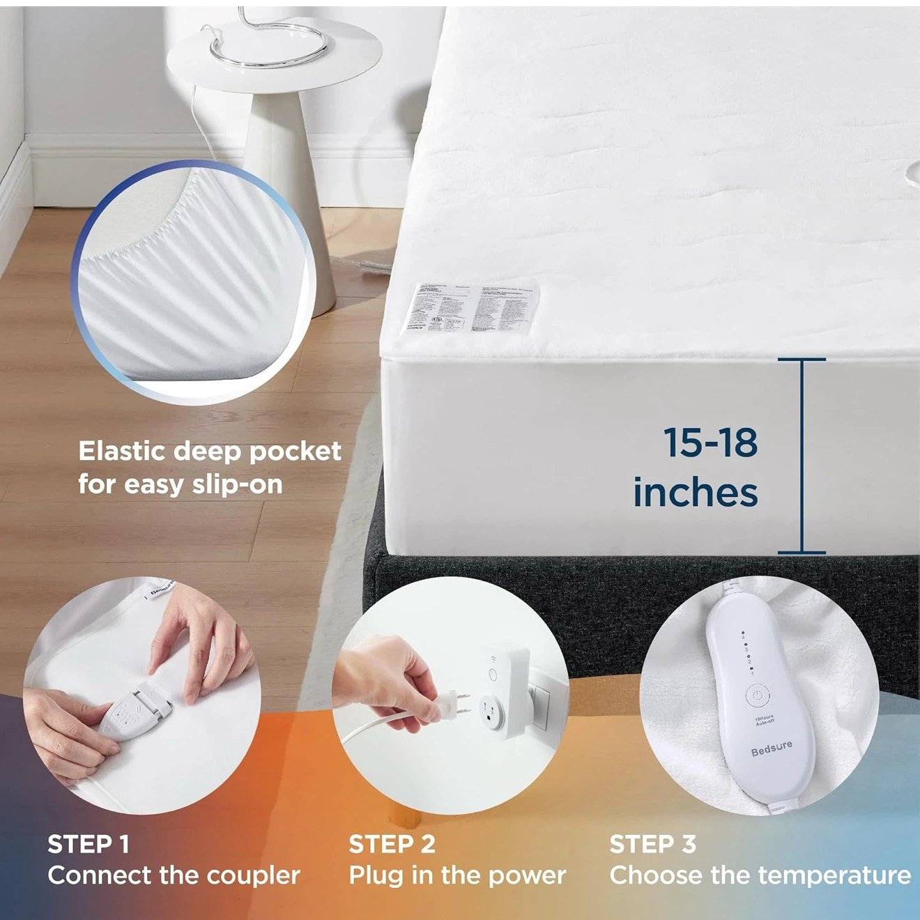 BRAND NEW!! Bedsure Electric Mattress Pad Queen - photo 3