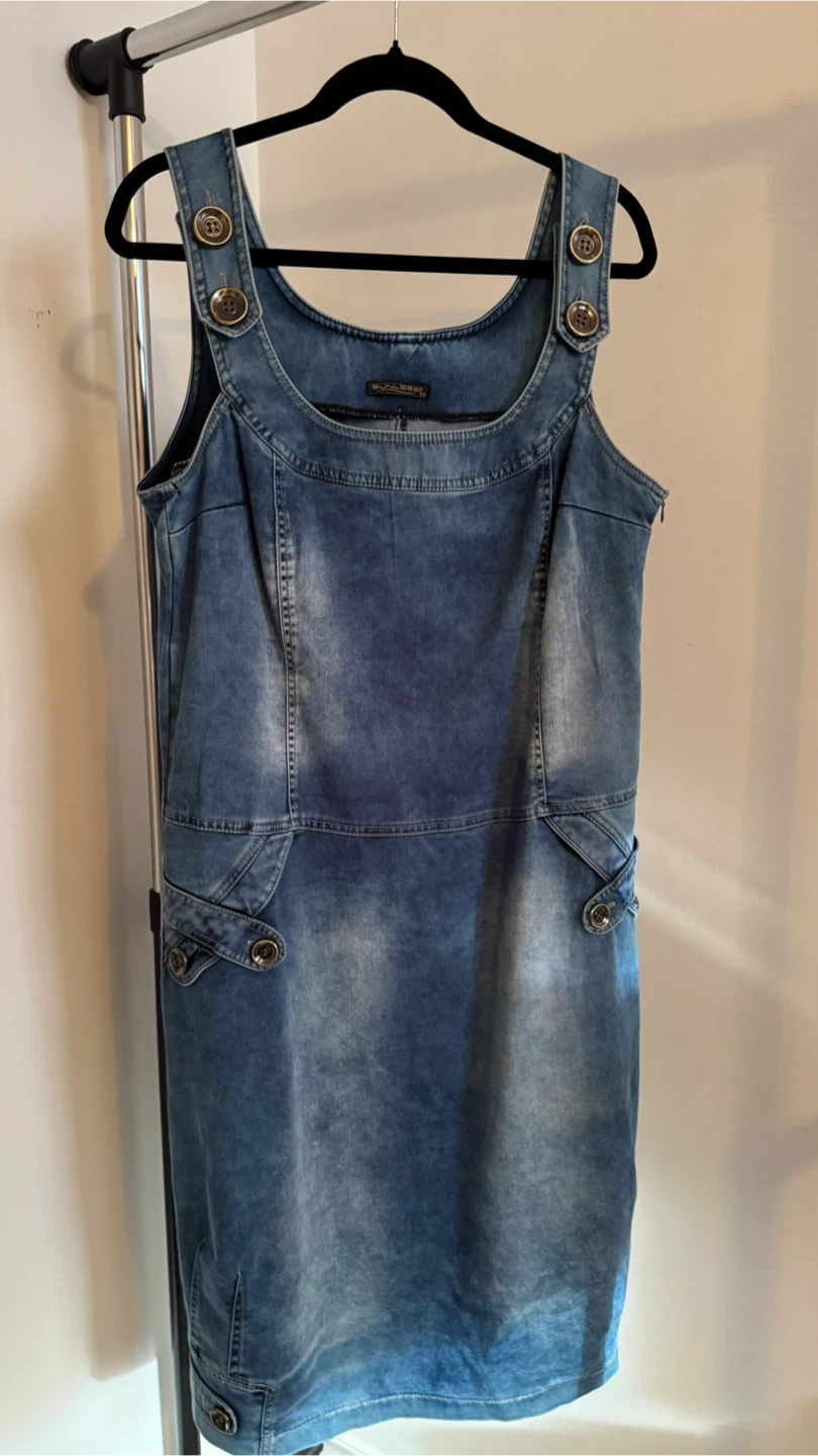 Denim Pinafore Dress