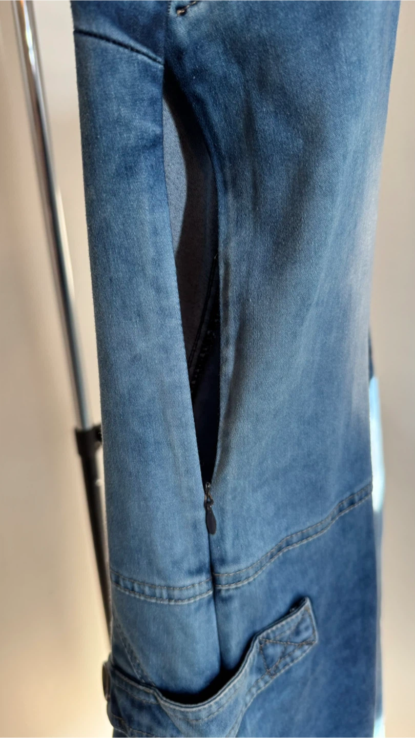 Denim Pinafore Dress - photo 4