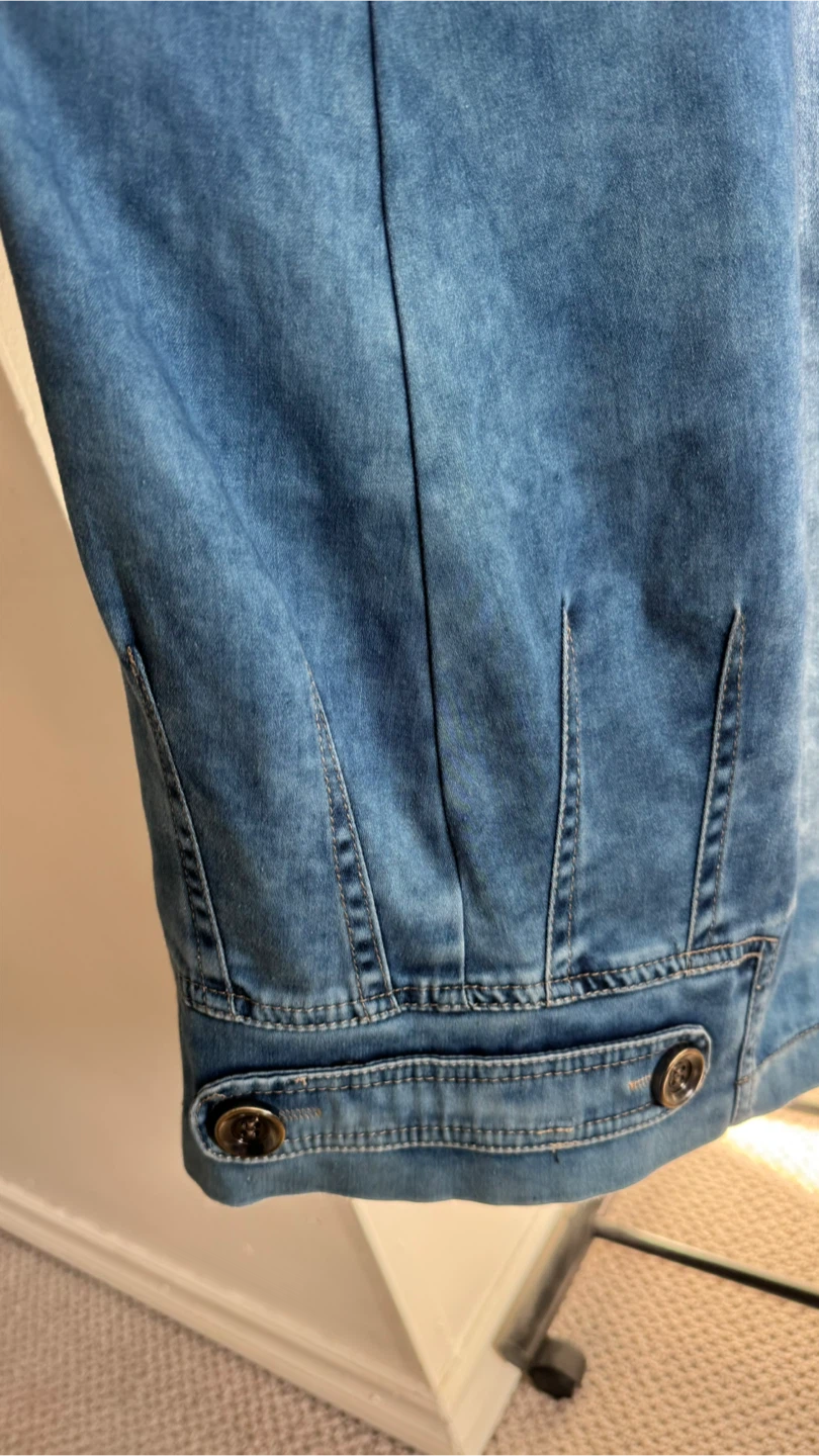 Denim Pinafore Dress - photo 5