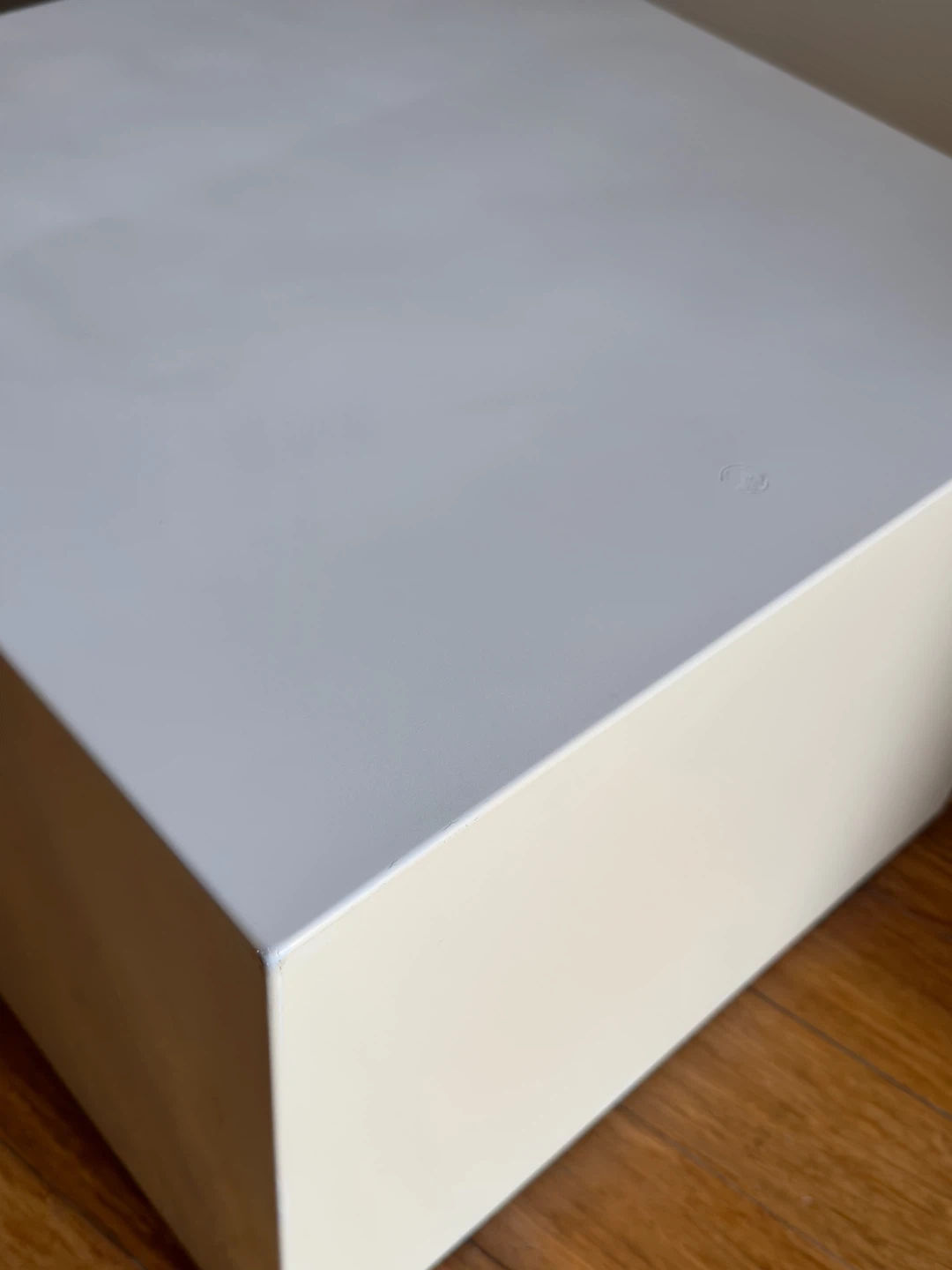 CB2 "City Slicker" White Cube Side Table - photo 3