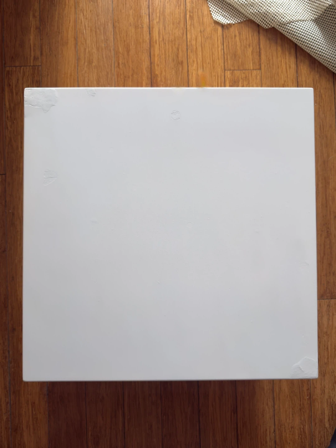 CB2 "City Slicker" White Cube Side Table - photo 5