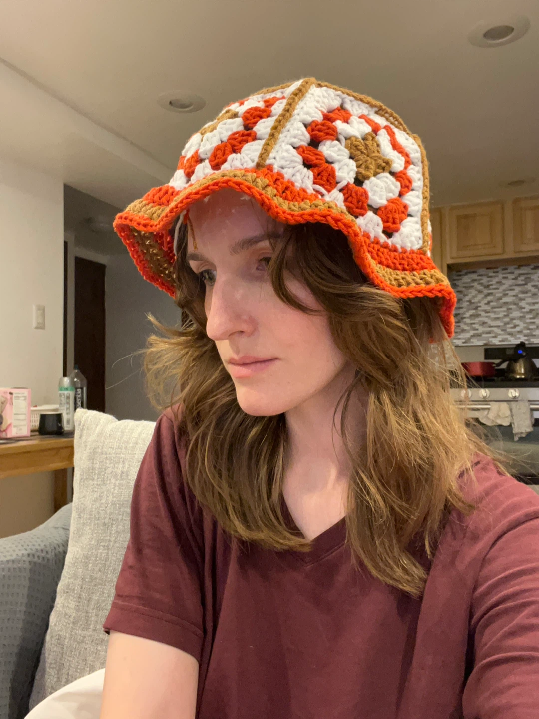 Handmade Crochet Bucket Hat - photo 2
