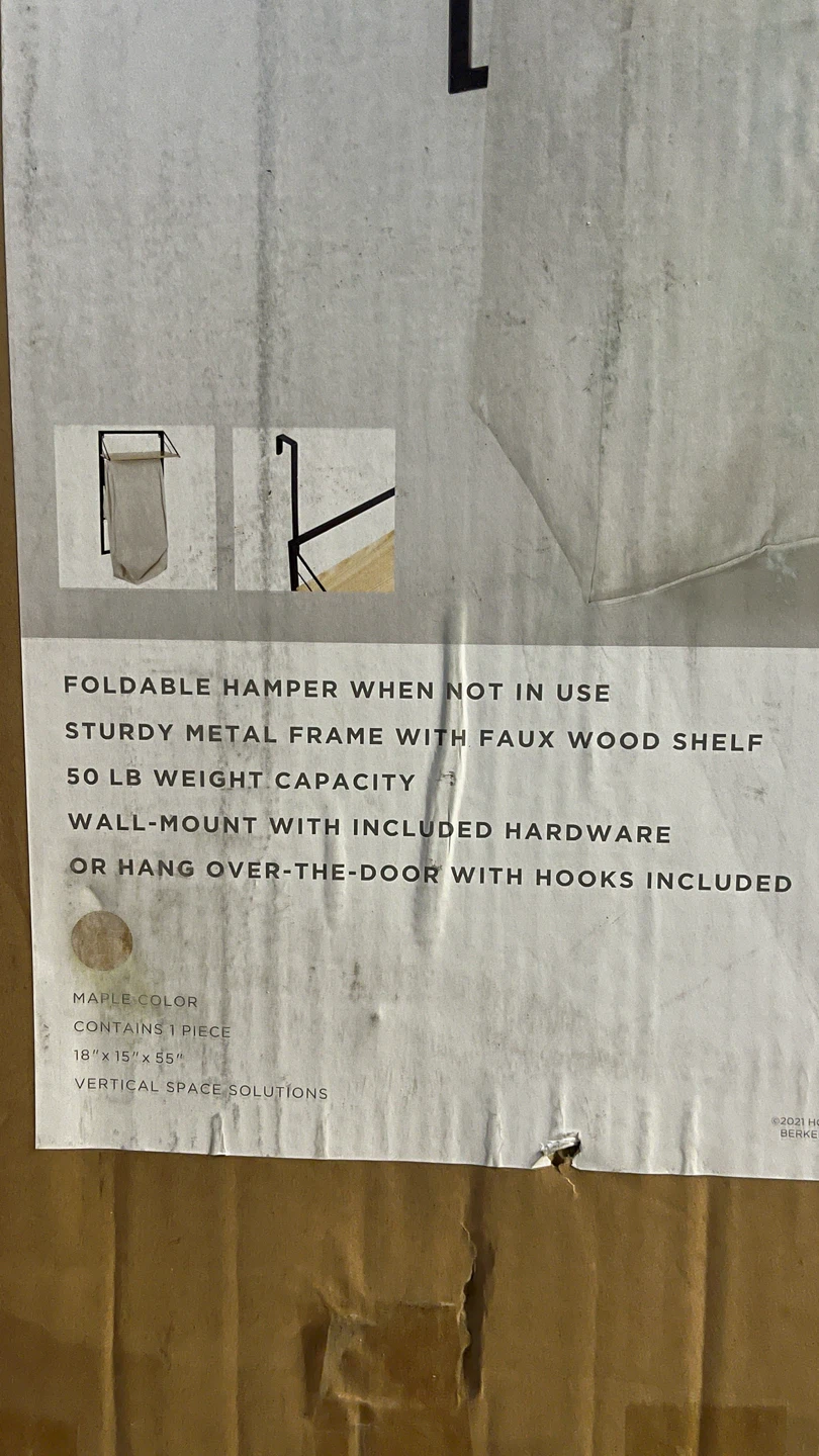 Honeycando Wall Shelf and Hamper - photo 4