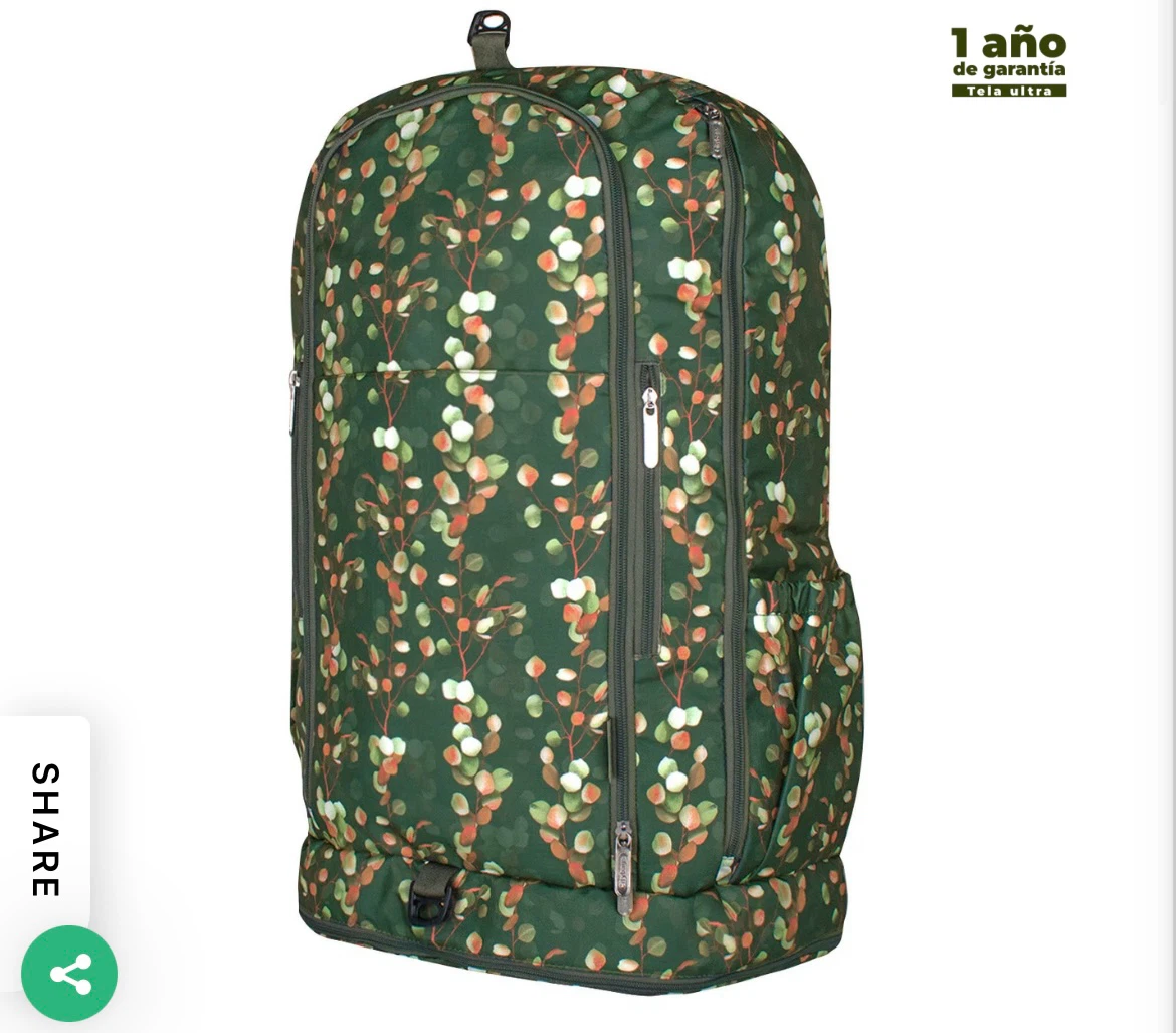 Green Floral Backpack - photo 2
