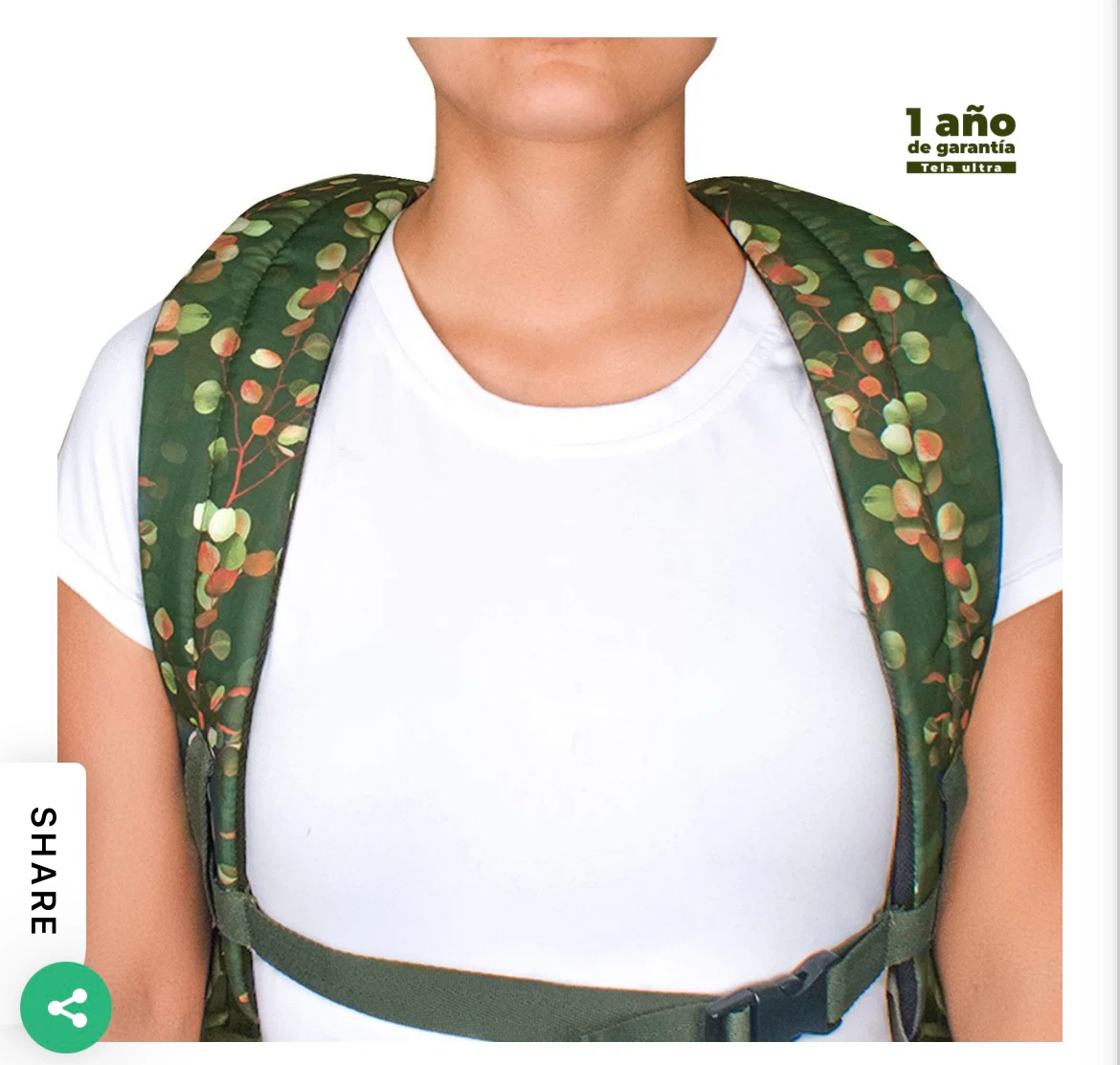 Green Floral Backpack - photo 5