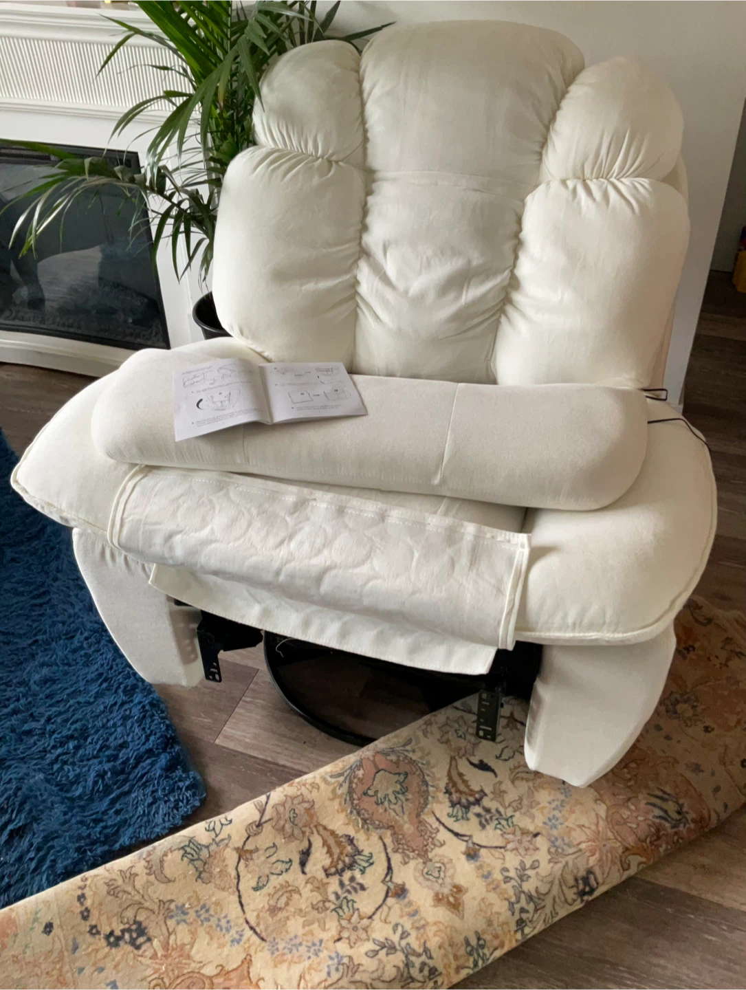 Cream Recliner Chair