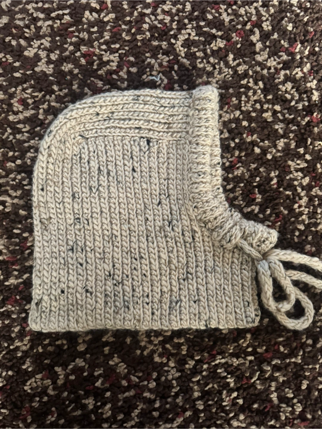 Crocheted hood balaclava