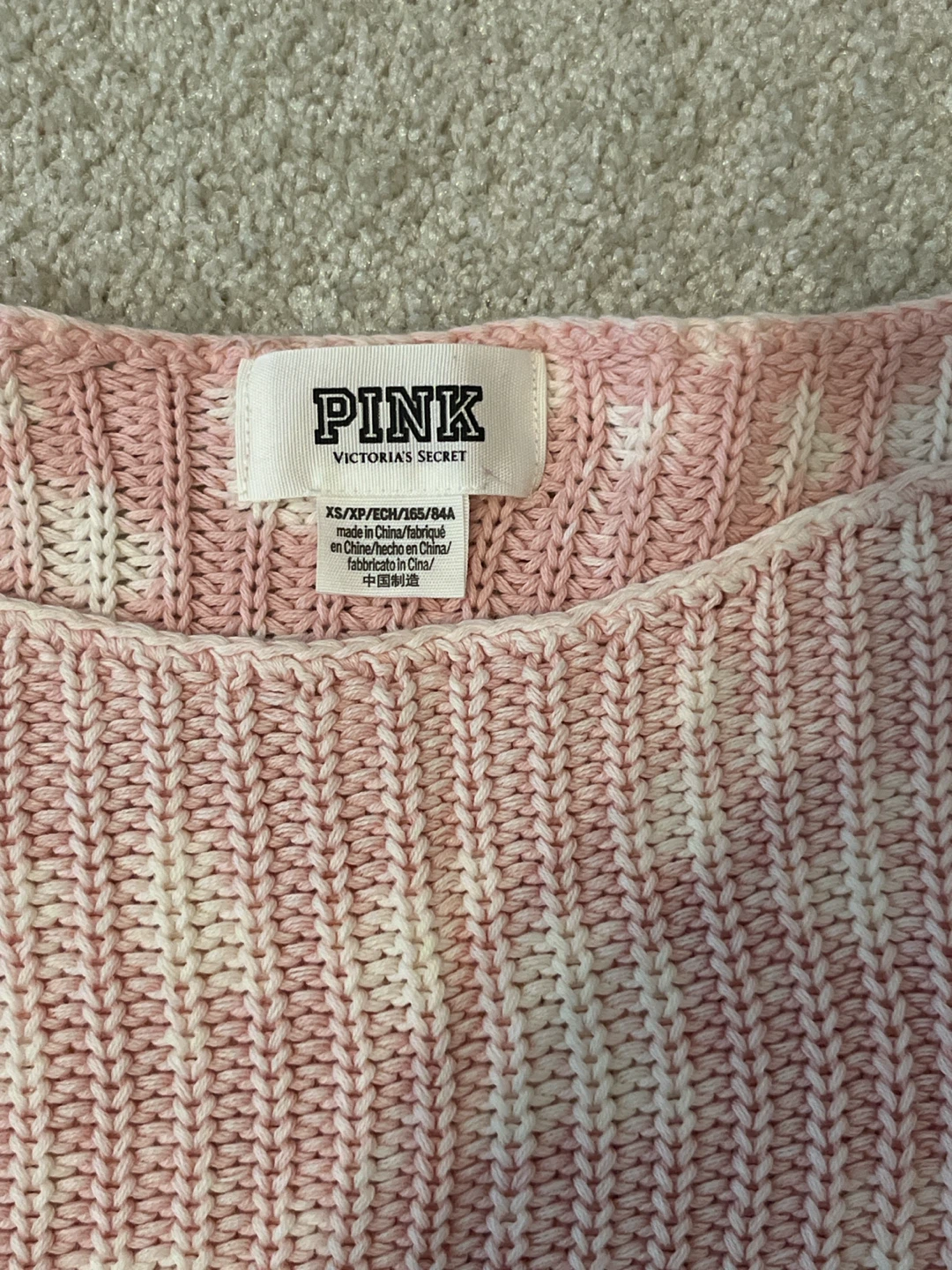 PINK Victoria's Secret Off shoulder Cropped Sweater XS - photo 3