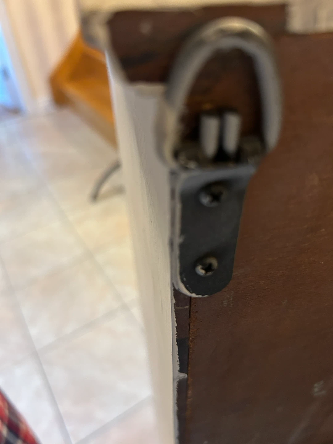 White Wall Cabinet with Glass Doors and Drawers - photo 5