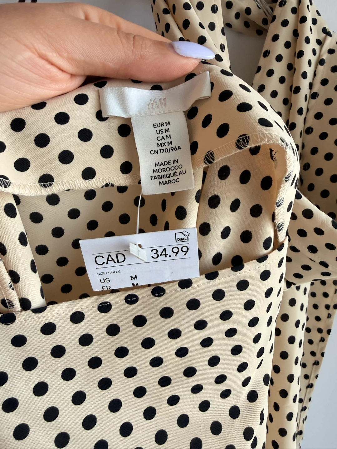 H&M Polka Dot Top - Size M - photo 3