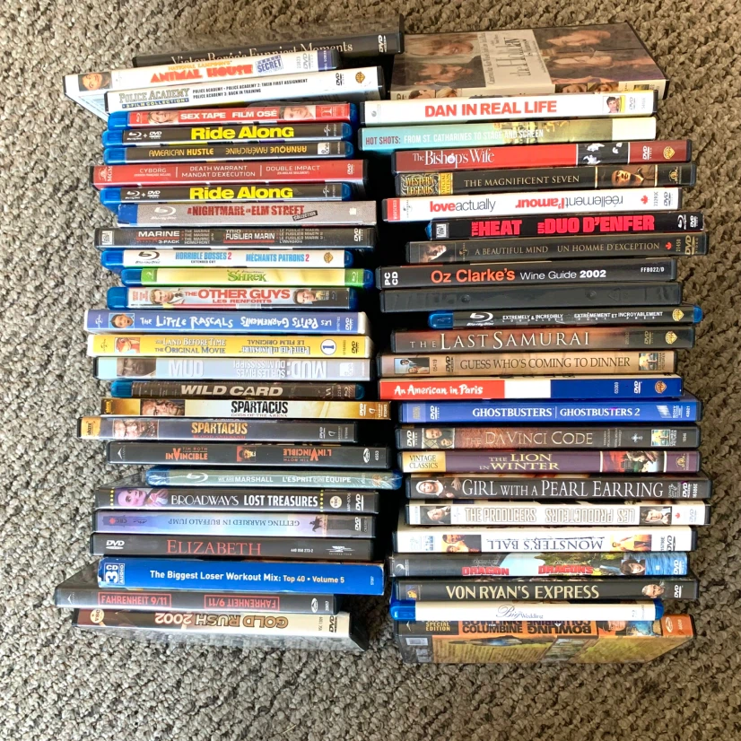51 DVD Blu-Ray Movies Bulk Lot Film TV Show Disc Movie Bundle