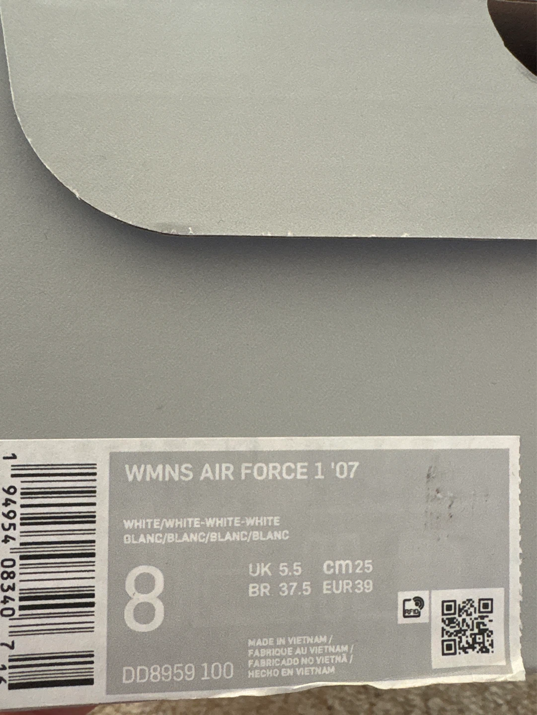 Nike Air Force 1 '07 Women's Shoes Size 8 - photo 2