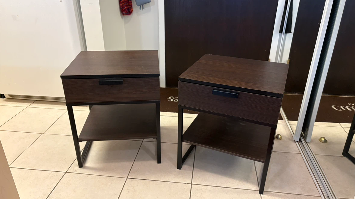 Set of 2 Modern Nightstands / Bedside Tables - photo 2
