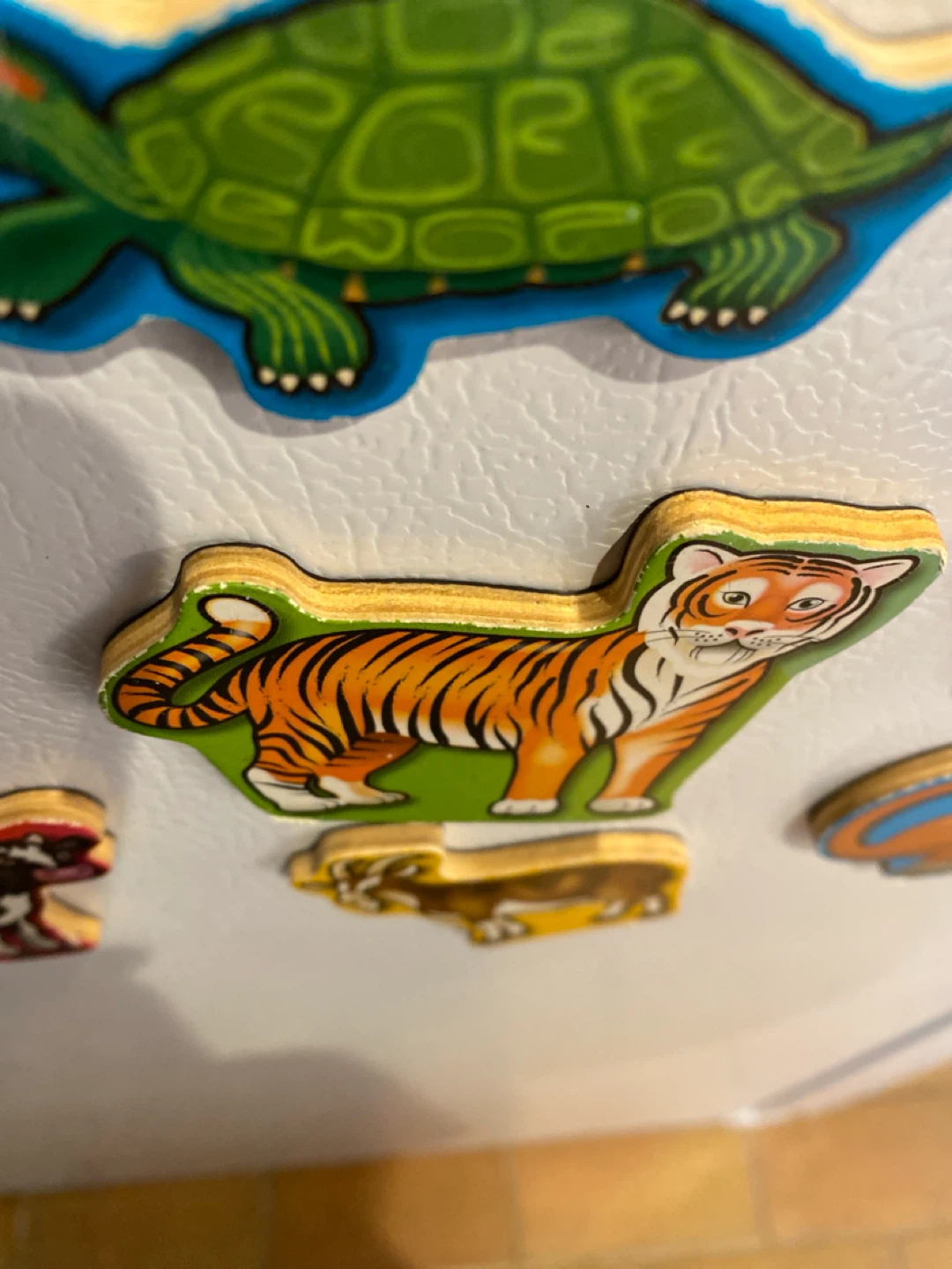 Set of 7 Wooden Animal Fridge Magnets - photo 2